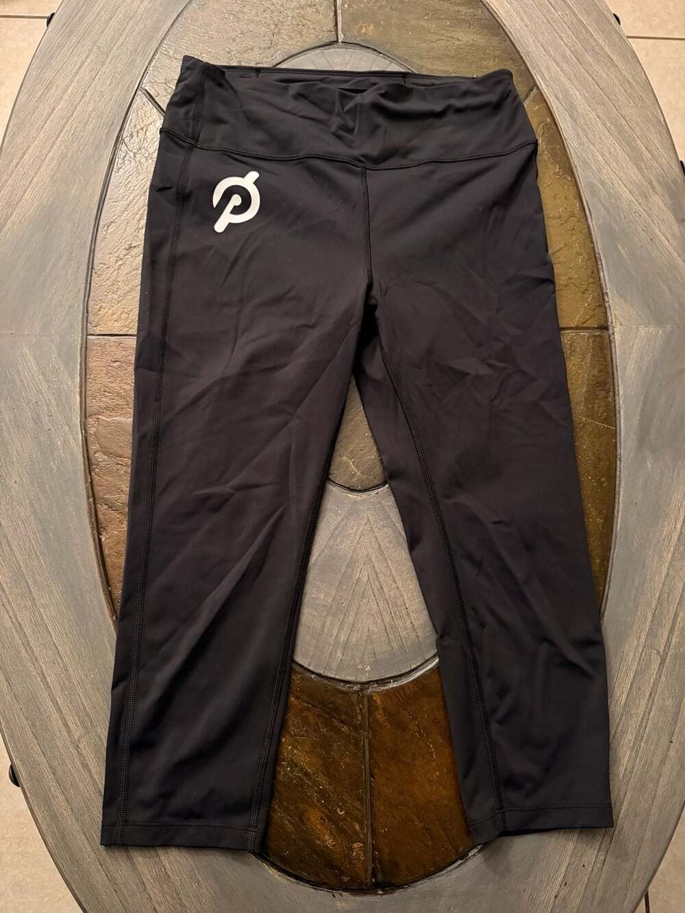 Peloton Black Workout Capri Leggings Size M